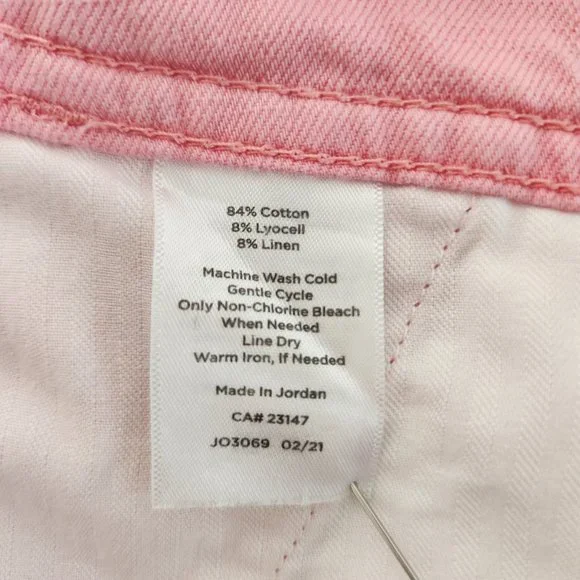 TALBOTS TALBOTS Gorpcore PINK Semi Elastic Waist Roll Leg Bermuda Short Size 16. - Picture 12 of 16